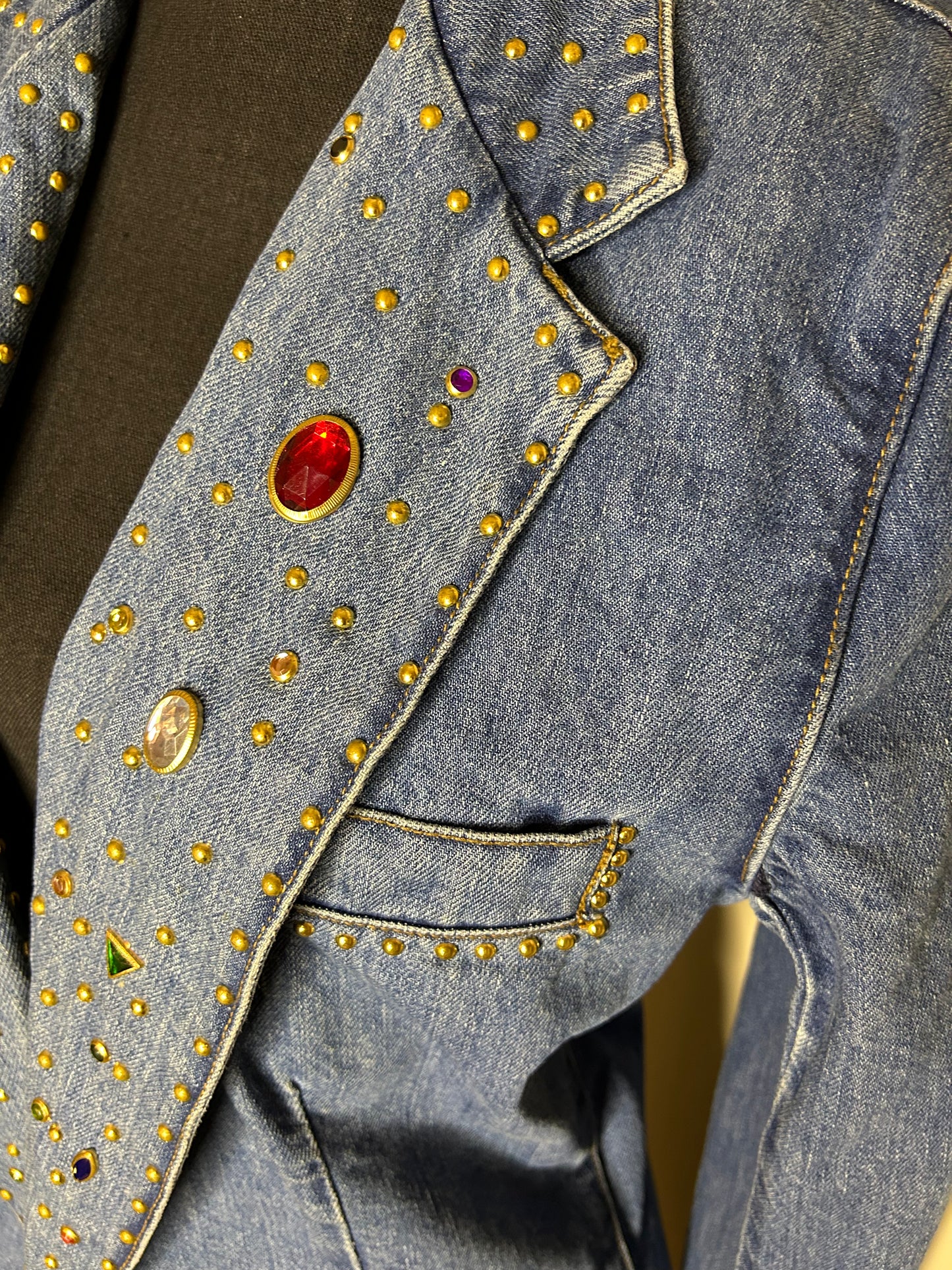 Jeweled Denim Jacket