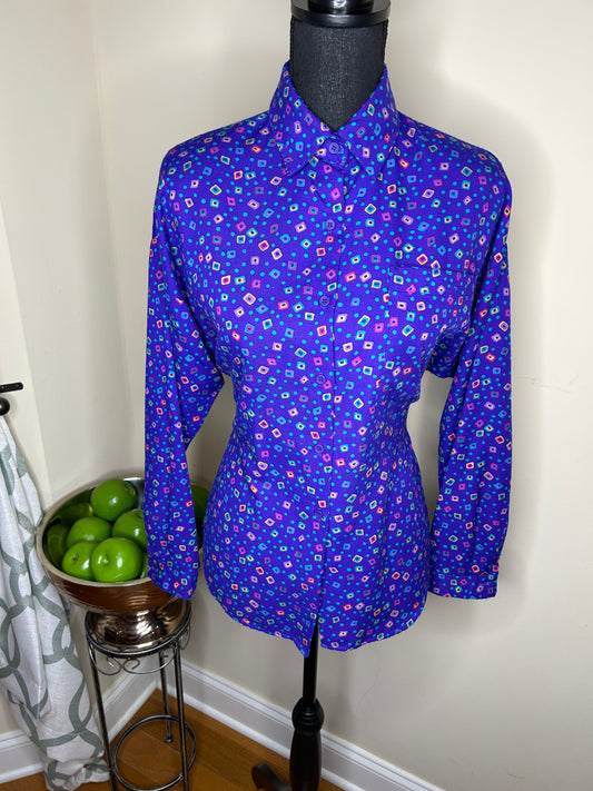 Southern Lady Abstract Print Shirt