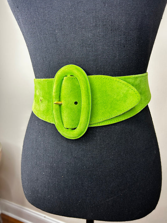 Donna Karan New York Green Suede Belt