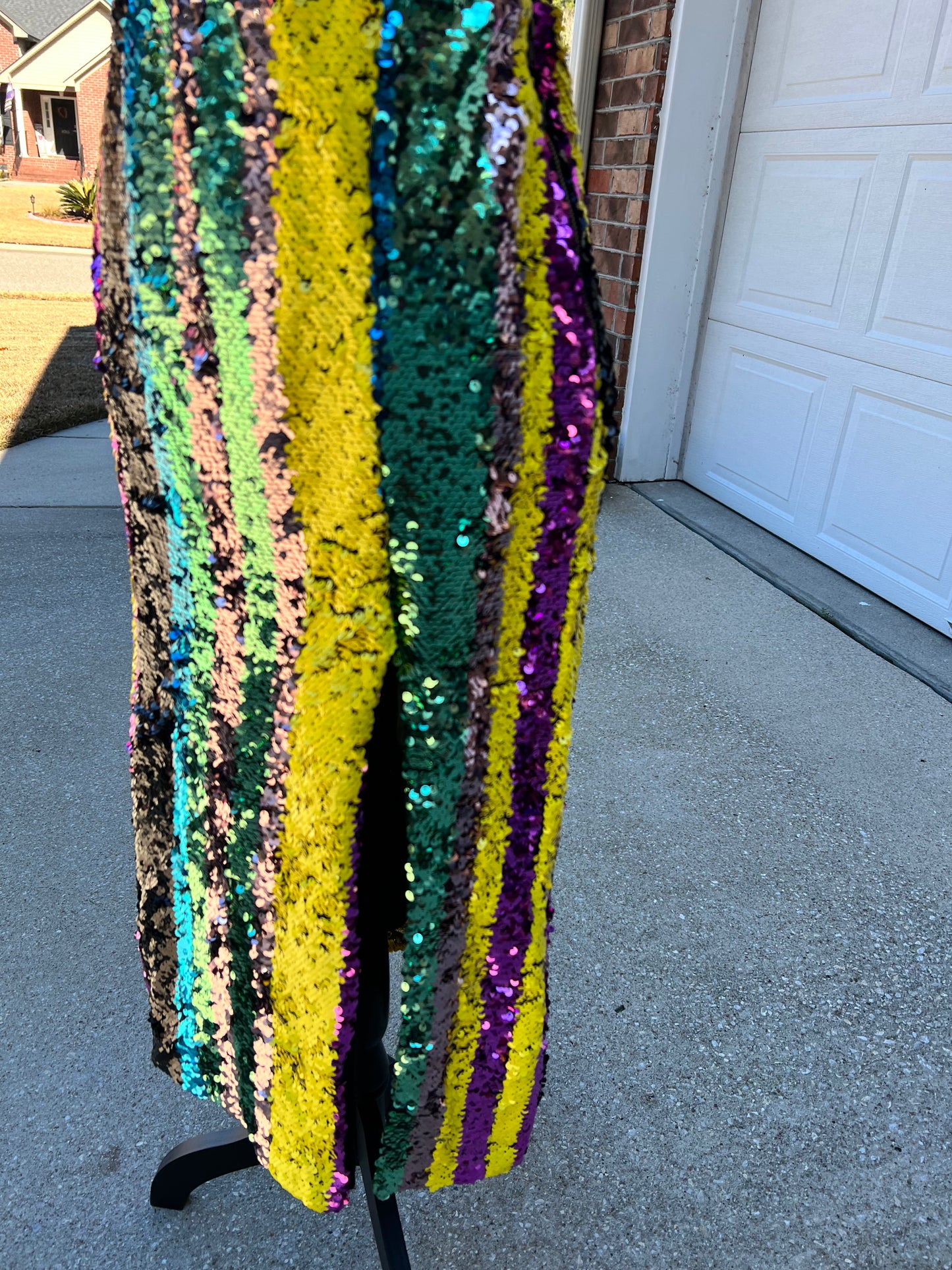 BooHoo Multicolor Sequin Skirt