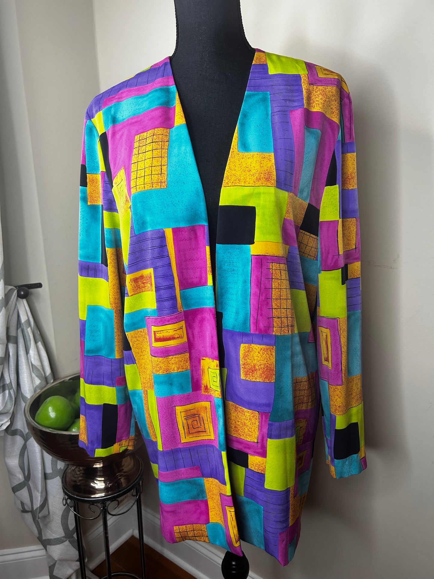 Vintage Caron Components Geometric Open Blazer