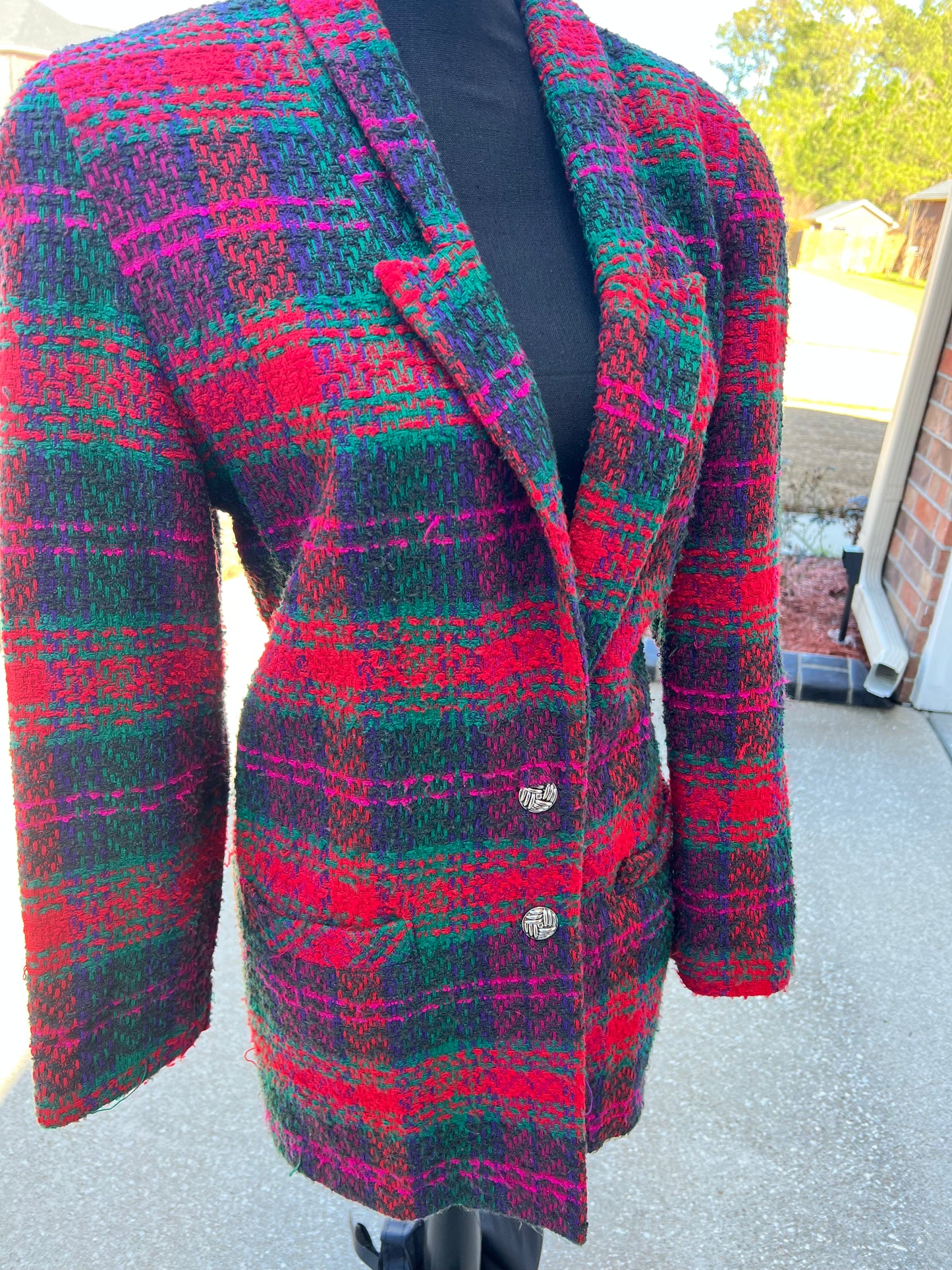 Jill Martin Multicolor Tweed Blazer