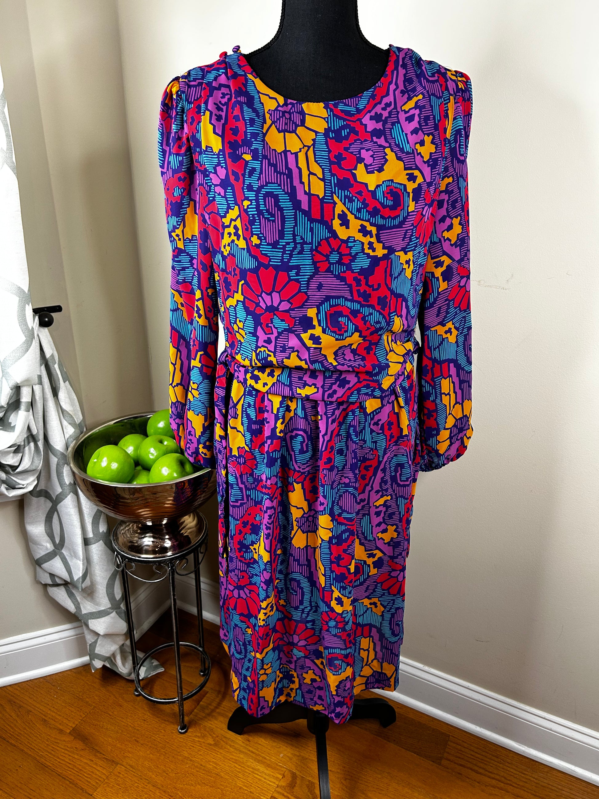 Vintage Breli Multicolor Dress – Thrift D Vintage Clothing
