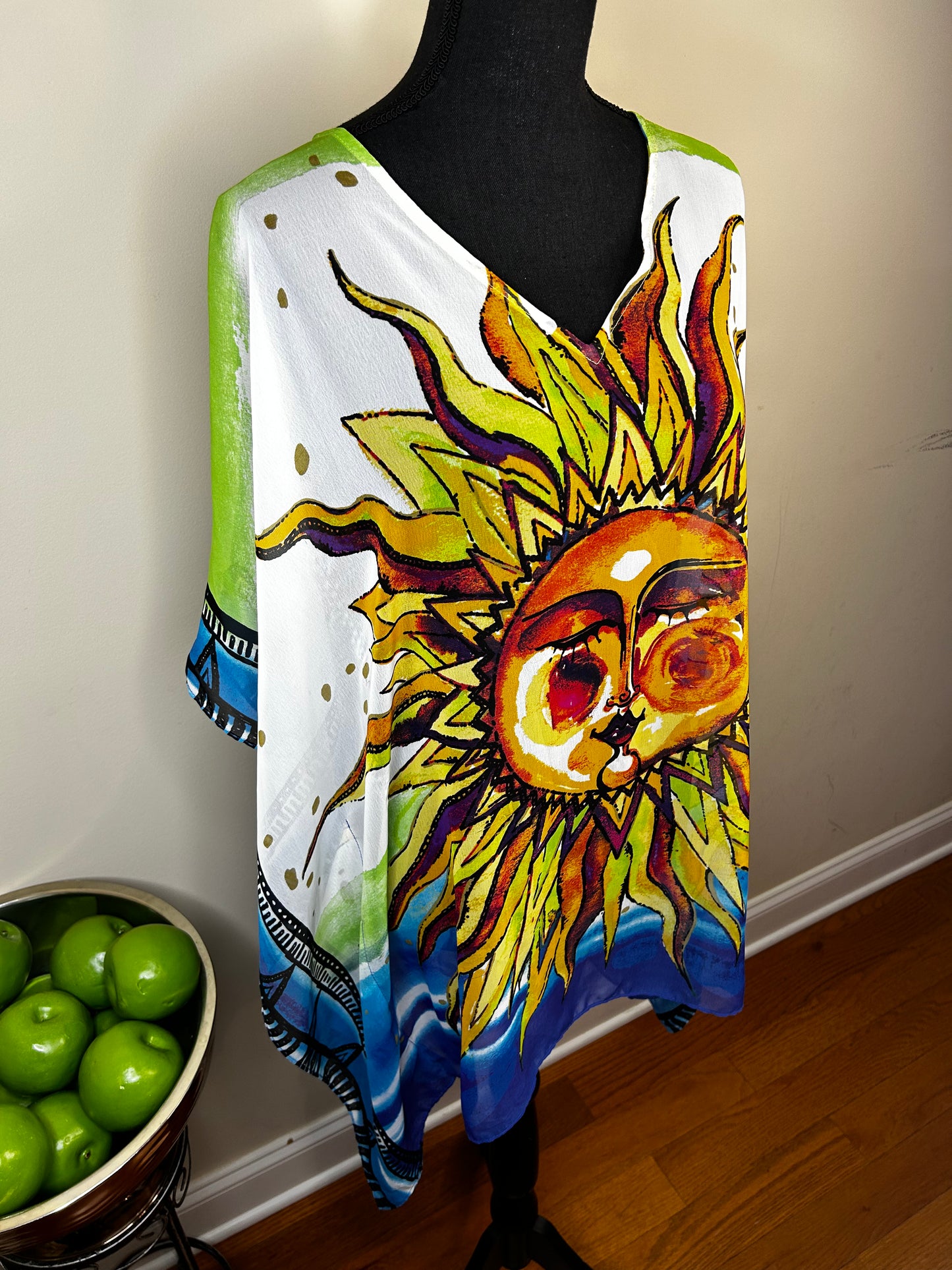 Chico's Sun Face Lightweight Poncho