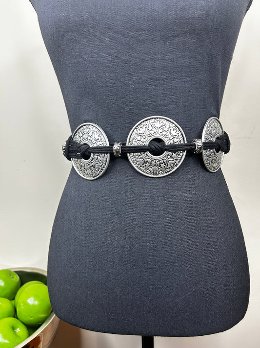 Vtg Medallion Belt