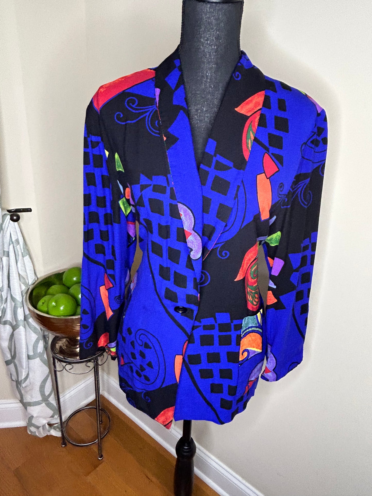 Kensington Square Abstract Print Blazer