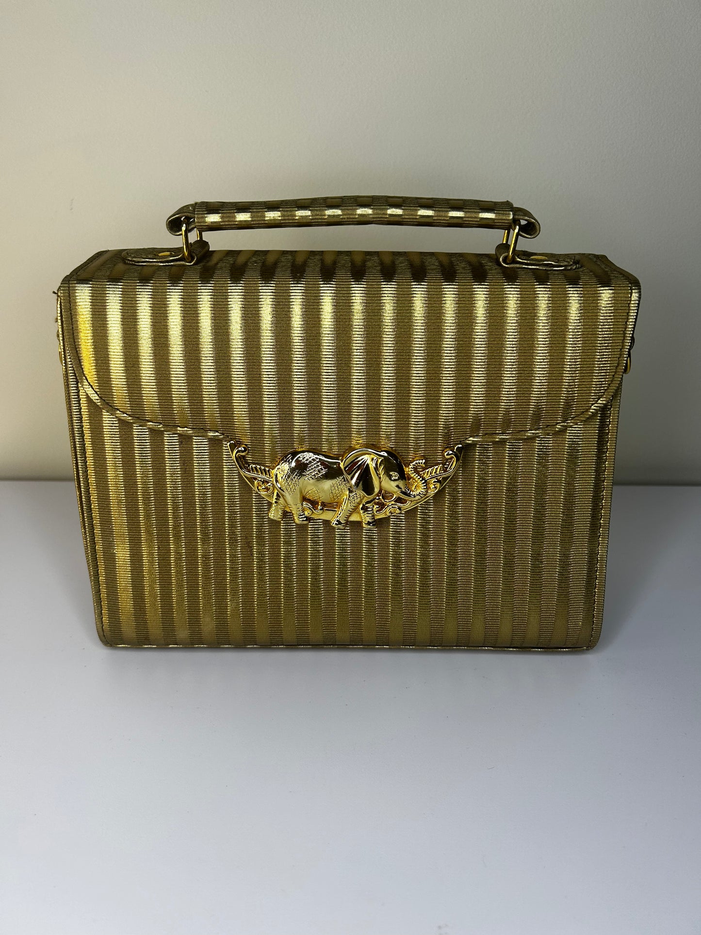 Vintage Elephant Accent Tango Purse (No Strap)