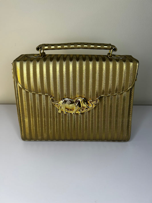 Vintage Elephant Accent Tango Purse (No Strap)